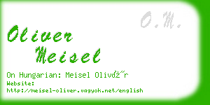 oliver meisel business card